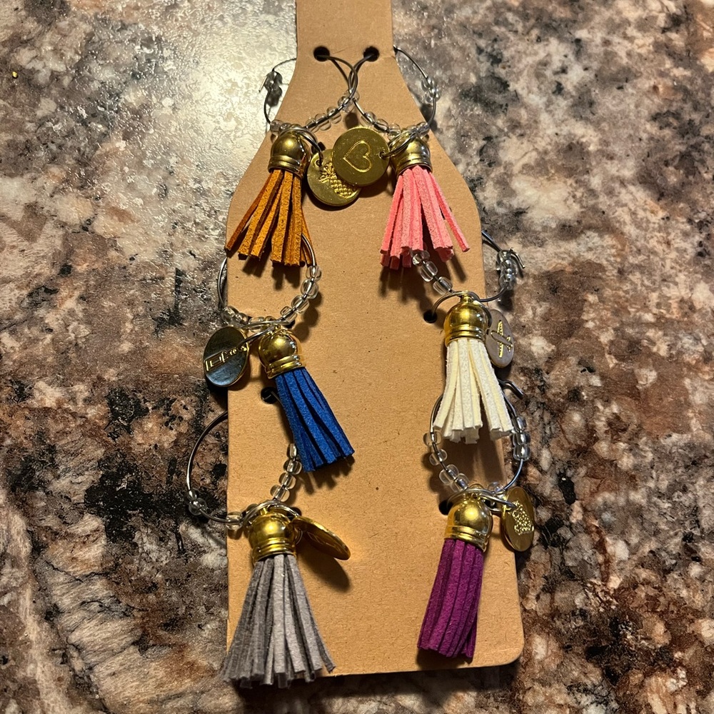 Wine glass charms